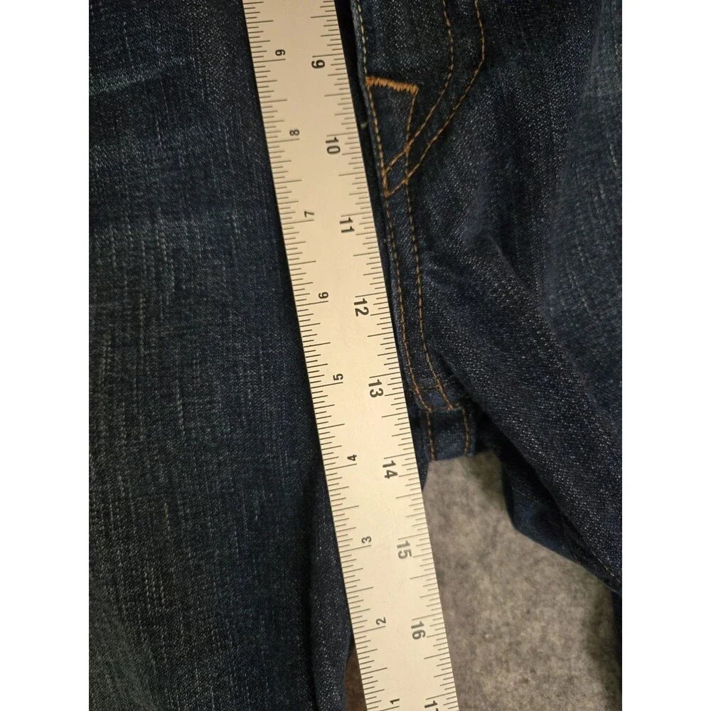 True Religion Ricky Jeans Flap Pocket Mens 50x33.5 Relaxed Straight Made In USA